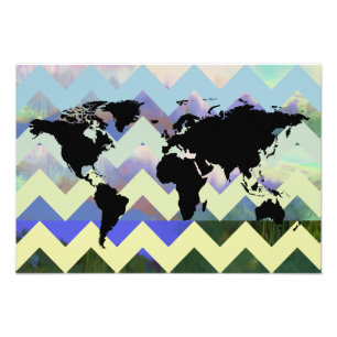 Foto mapa de chevron abstracto del mundo