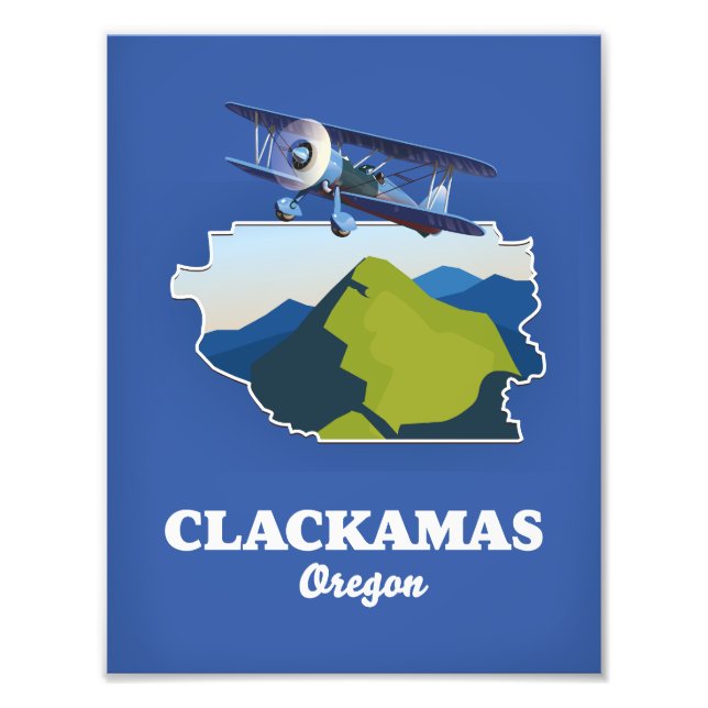 Foto Mapa de Clackamas Oregon USA (Frente)