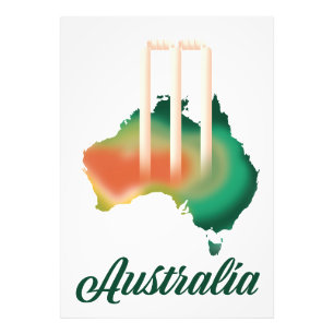 Foto Mapa de críquet de Australia.