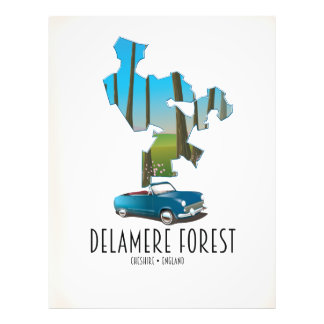 Foto Mapa de Delamere Forest Cheshire England