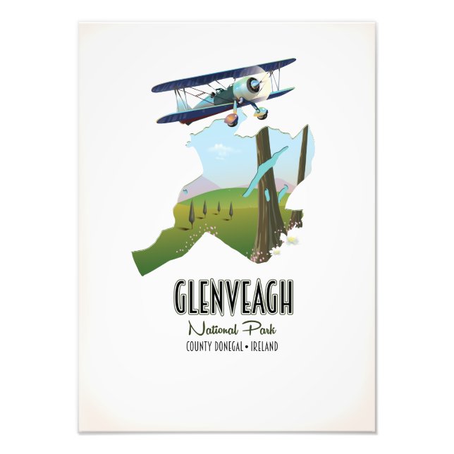 Foto Mapa de Donegal en el condado de Irlanda del parqu (Frente)