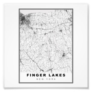 Foto Mapa de Finger Lakes