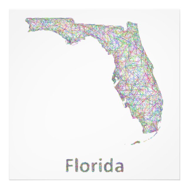 Foto mapa de Florida (Frente)