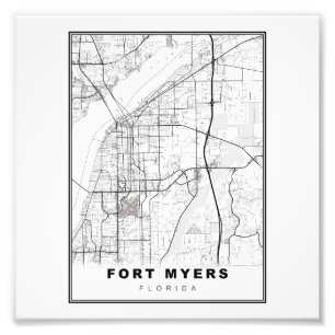Foto Mapa de Fort Myers