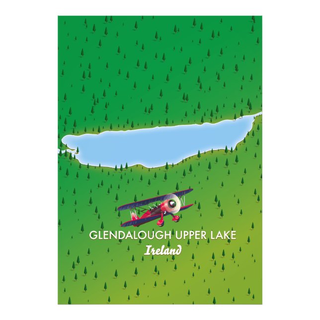 Foto Mapa de Glendalough Upper Lake Ireland (Frente)