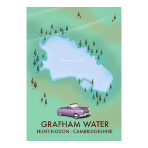 Foto Mapa de Grafham Water Huntingdon Cambridgeshire