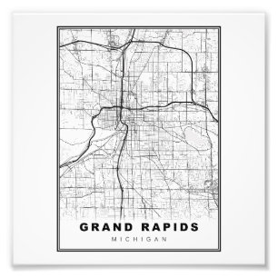 Foto Mapa de Grand Rapids