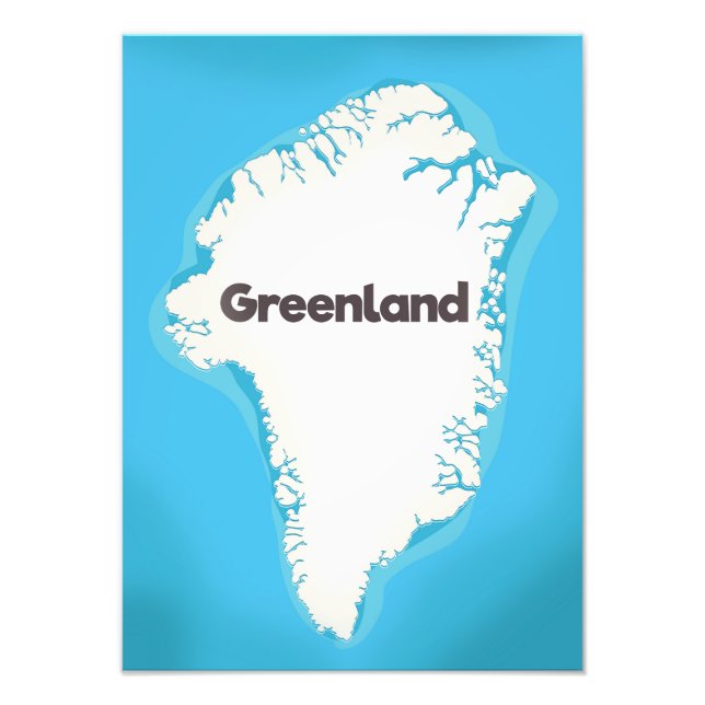 Foto Mapa de Groenlandia (Frente)