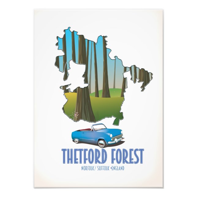 Foto Mapa de hetford norfolk suffolk england (Frente)