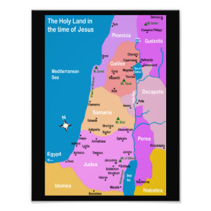 Foto Mapa de Israel del primer siglo