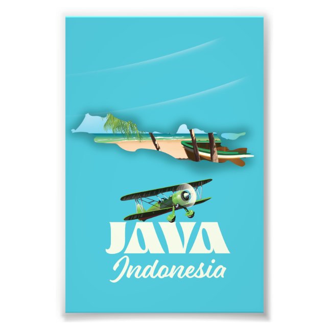 Foto Mapa de Java indonesia (Frente)