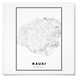 Foto Mapa de Kauai