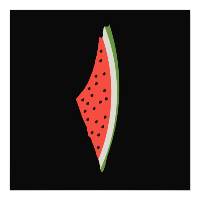 Foto Mapa de la bandera de la sandía palestina. Liberen (Frente)