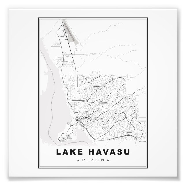 Foto Mapa de la ciudad de Lake Havasu (Frente)