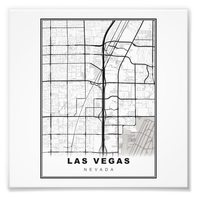 Foto Mapa de la Franja de Las Vegas (Frente)