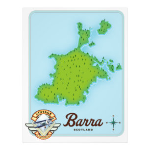 Foto Mapa de la isla de Barra