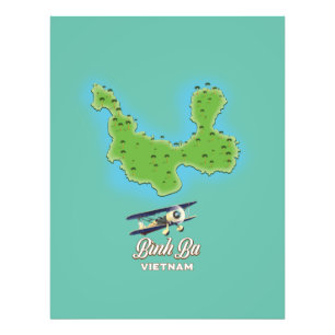 Foto Mapa de la isla de Bình Ba mapa de Vietnam