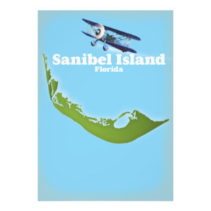 Foto Mapa de la isla Sanibel Florida