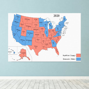 Foto Mapa de las elecciones del colegio electoral de EE