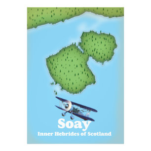 Foto Mapa de las hebreas interiores de Soay de Escocia