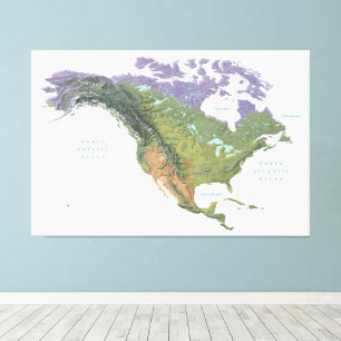 Foto Mapa de las Montañas Estadounidenses de 60x40 pulg