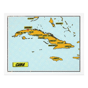 Foto Mapa de libros de historietas de Cuba