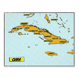 Foto Mapa de libros de historietas de Cuba