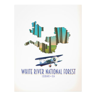 Foto Mapa de los Estados Unidos del Bosque Nacional del