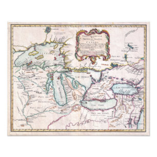 Foto Mapa de los Grandes Lagos