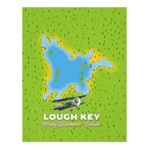 Foto Mapa de Lough Key County Roscommon, Irlanda