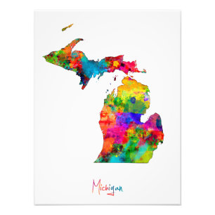 Foto Mapa de Michigan