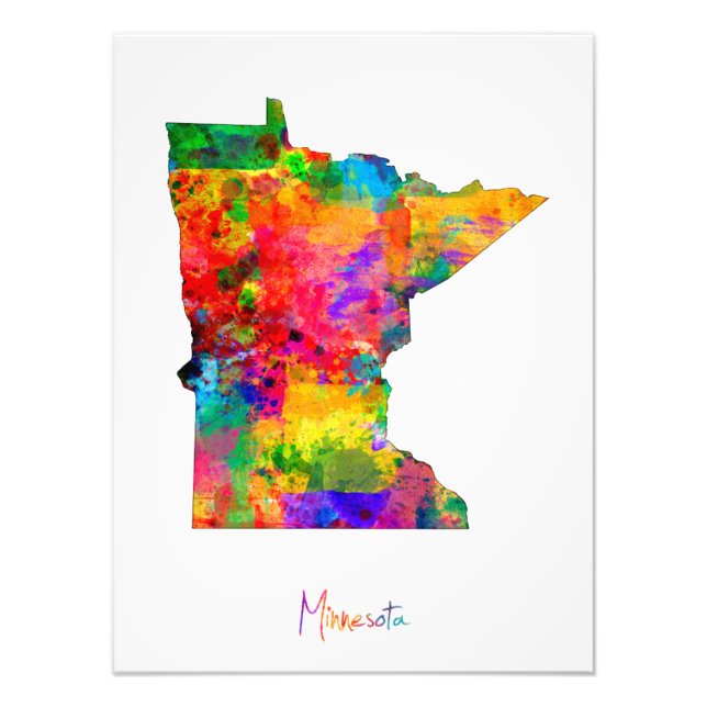 Foto Mapa de Minnesota (Frente)