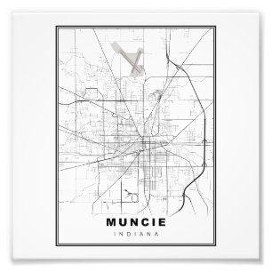 Foto Mapa de Muncie