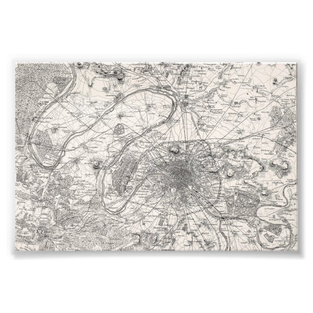 Foto Mapa de París capital de Francia (Frente)