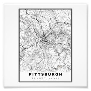 Foto Mapa de Pittsburgh