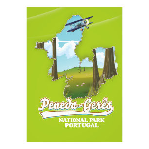 Foto Mapa de Portugal del parque nacional Peneda-gerês