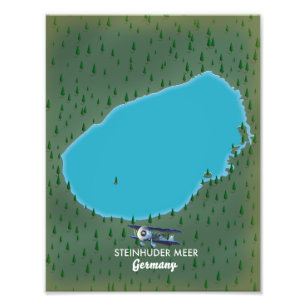 Foto Mapa de Steinhuder Meer Alemania