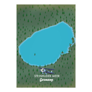 Foto Mapa de Steinhuder Meer Alemania