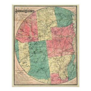 Foto Mapa de Stoddard del área silvestre Adirondack, 18