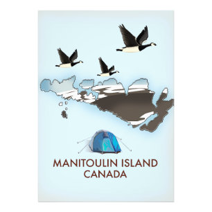 Foto Mapa de viaje a la isla Bathurst Canadá