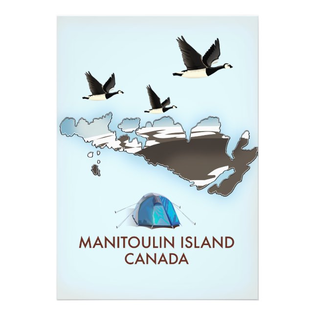 Foto Mapa de viaje a la isla Bathurst Canadá (Frente)