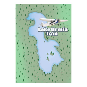 Foto Mapa de viaje al lago Urmia Irán
