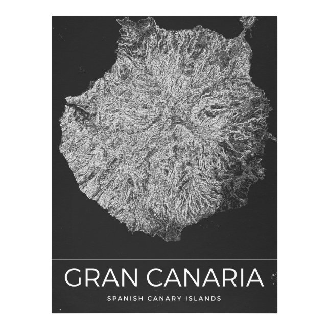 Foto Mapa de viaje antiguo de Gran Canaria (Frente)