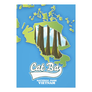 Foto mapa de viajes de cat ba national park vietnam