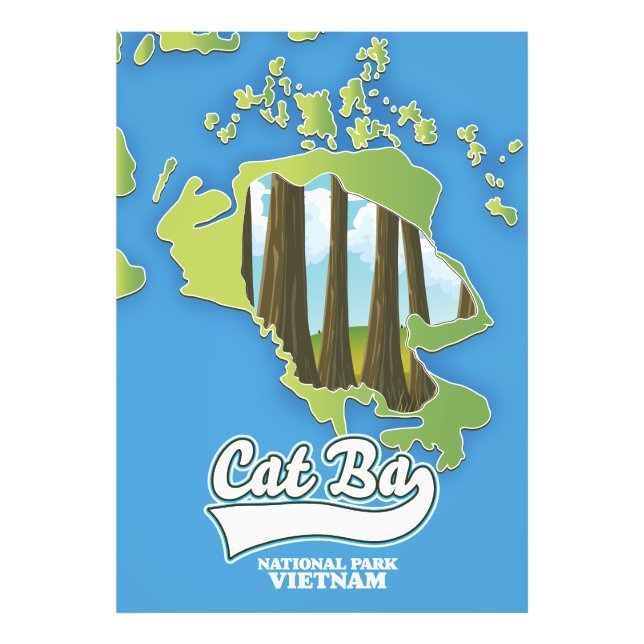 Foto mapa de viajes de cat ba national park vietnam (Frente)