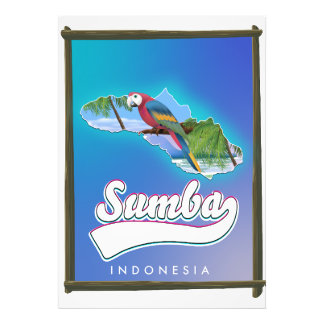 Foto Mapa de viajes de la Isla Sumba Indonesia