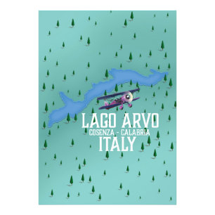 Foto mapa de viajes de Lago Arvo Italia