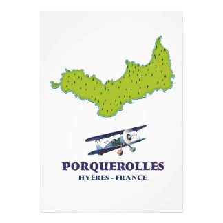 Foto Mapa de viajes de las islas de Porquerolles France