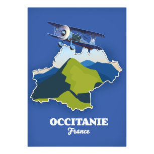 Foto Mapa de viajes de Occitania France