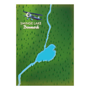 Foto Mapa de viajes de Sminge Lake Dinamarca